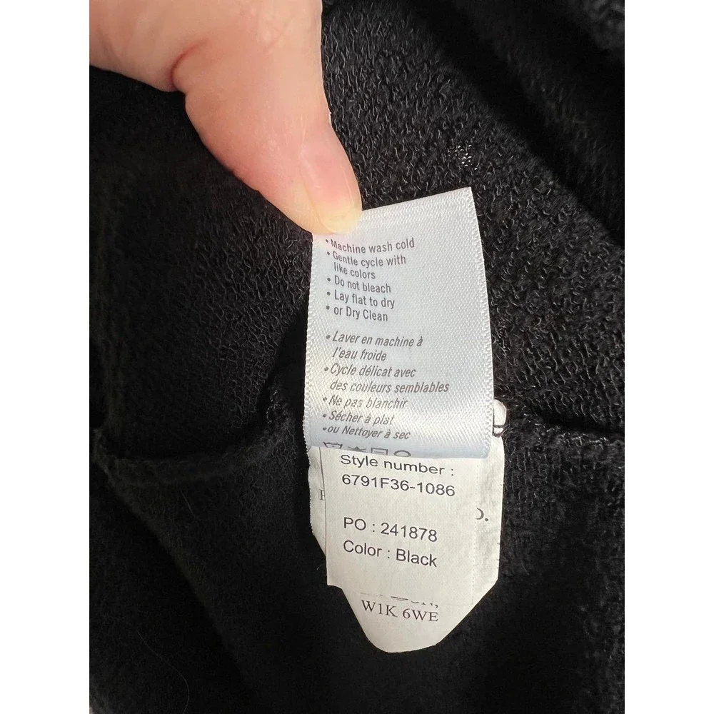 PAIGE Brielle Drawstring Dress‎ black size L Anthropologie